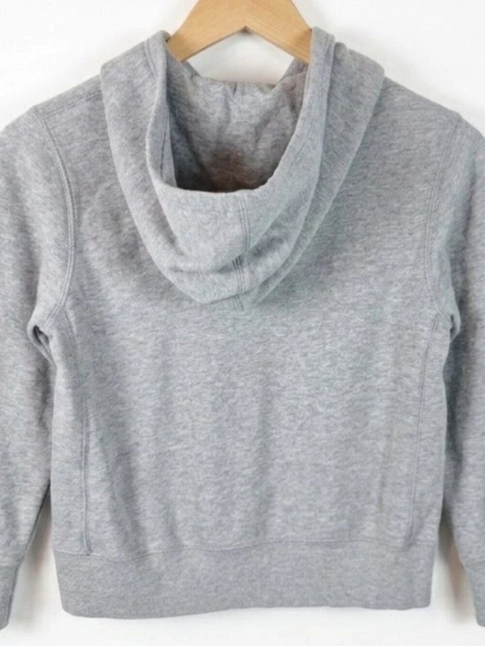 Nike Youth Small Hoodie Full Zip Gray Kids Athletic Casual Sweatshirt - Picture 2 of 9